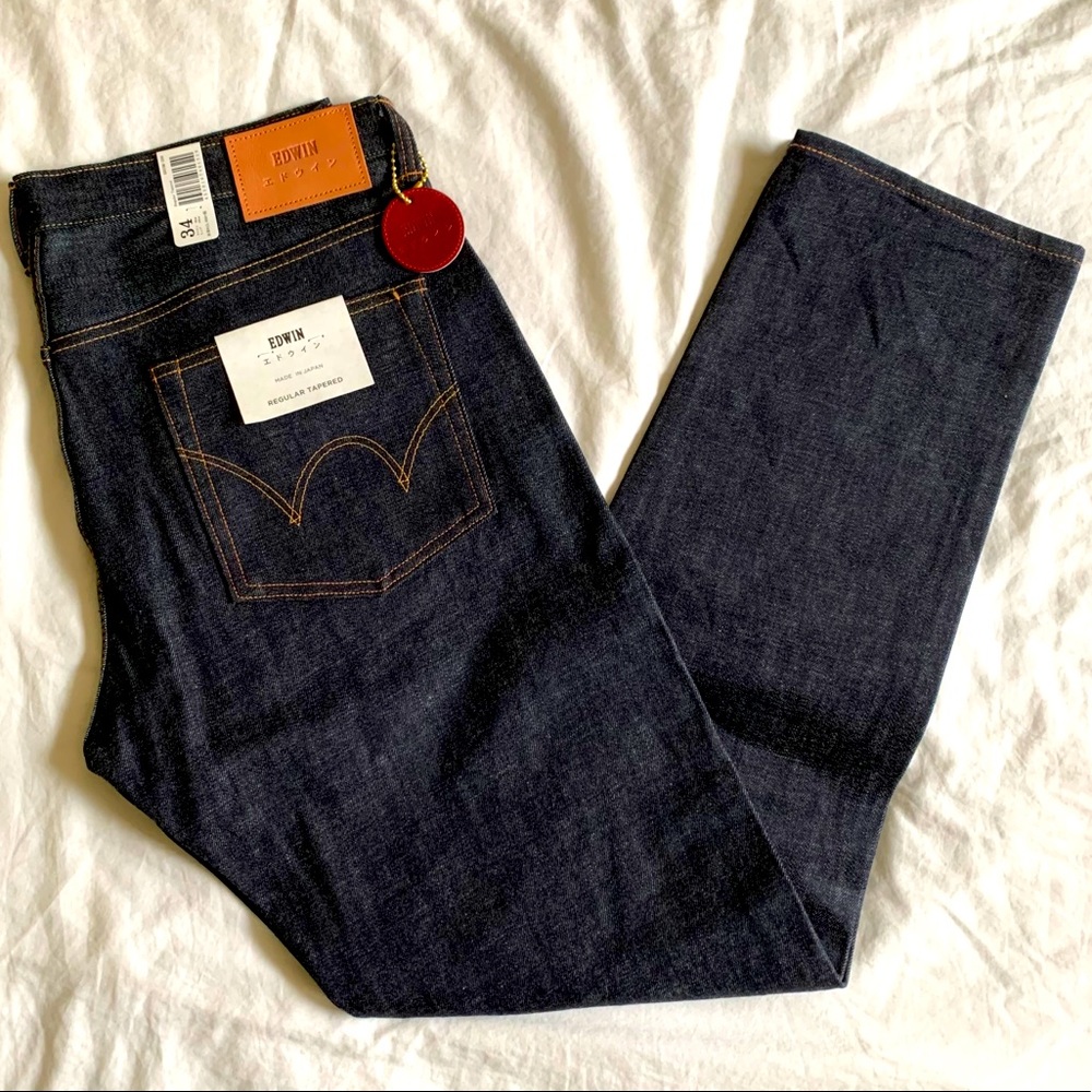 EDWIN - Slim Tapered Jeans with Selvedge